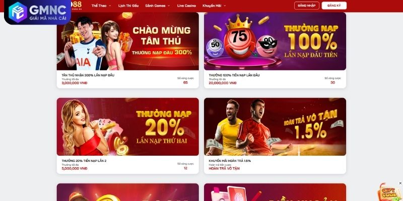 Chính sách khuyến mãi RED88 cho người chơi mới và lâu năm